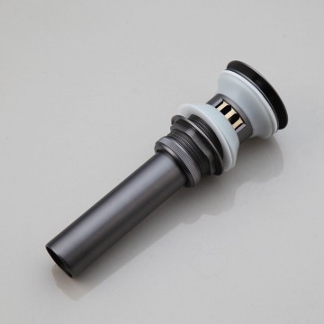 Zijkant click afvoer gun metal met overloop functie