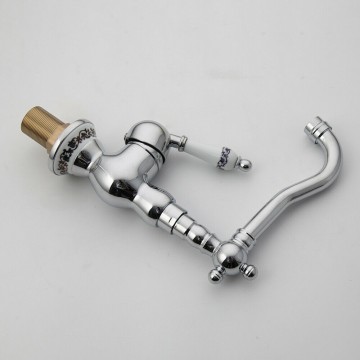 Zijkant mengkraan chroom retro model