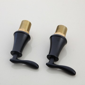 Zwarte bedieningsknoppen