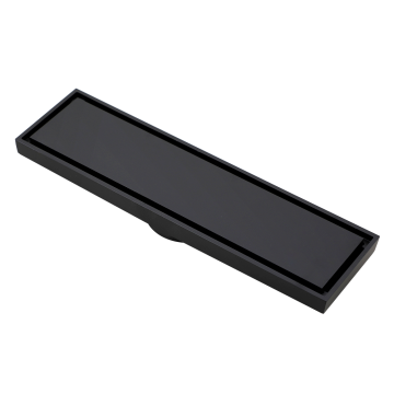 Zwarte douchegoot met stankafsluiter