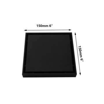 Zwarte doucheput afmeting