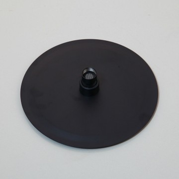 Zwarte dunne douche kop