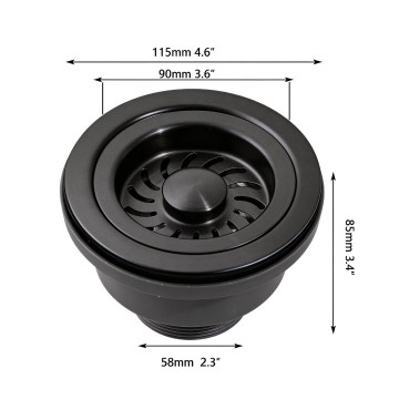 Zwarte gootsteenafvoer keuken 2