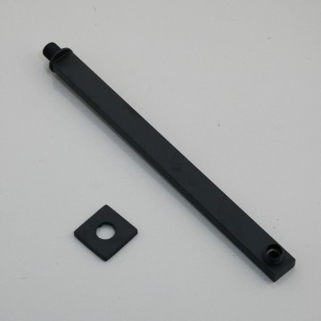 Zwarte inbouw regen douche