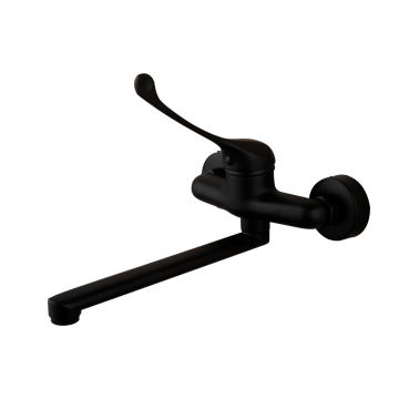 Zwarte medische kraan mengkraan wastafel badkraan