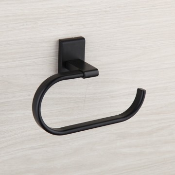 Zwarte moderne wc  rol houder b363