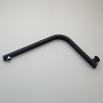 Zwarte muur arm douche set