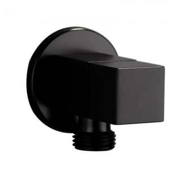 Zwarte muur kraan koud water