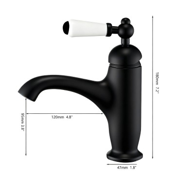 Zwarte wastafel mengkraan 2