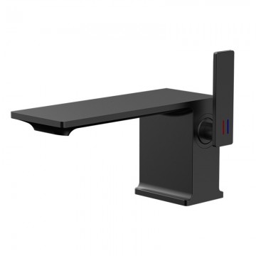 Zwarte wastafelkraan modern 2