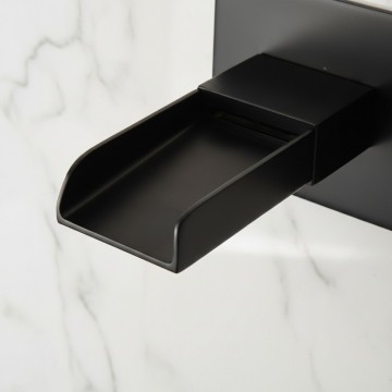 Zwarte watervalkraan inbouw b389 moderne inbouwkraan 7