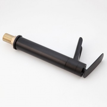 Zwarte watervalkraan meng kraan