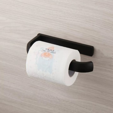 Zwarte wcrol houder