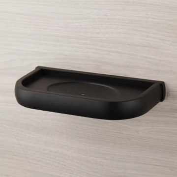 Zwarte zeepbak badkamer